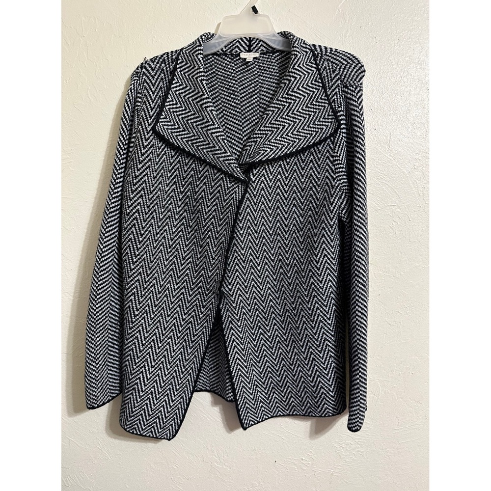 Talbots Women Knit Button Front Cardigan Sweater Sz M/L Poncho Lagenlook Classic